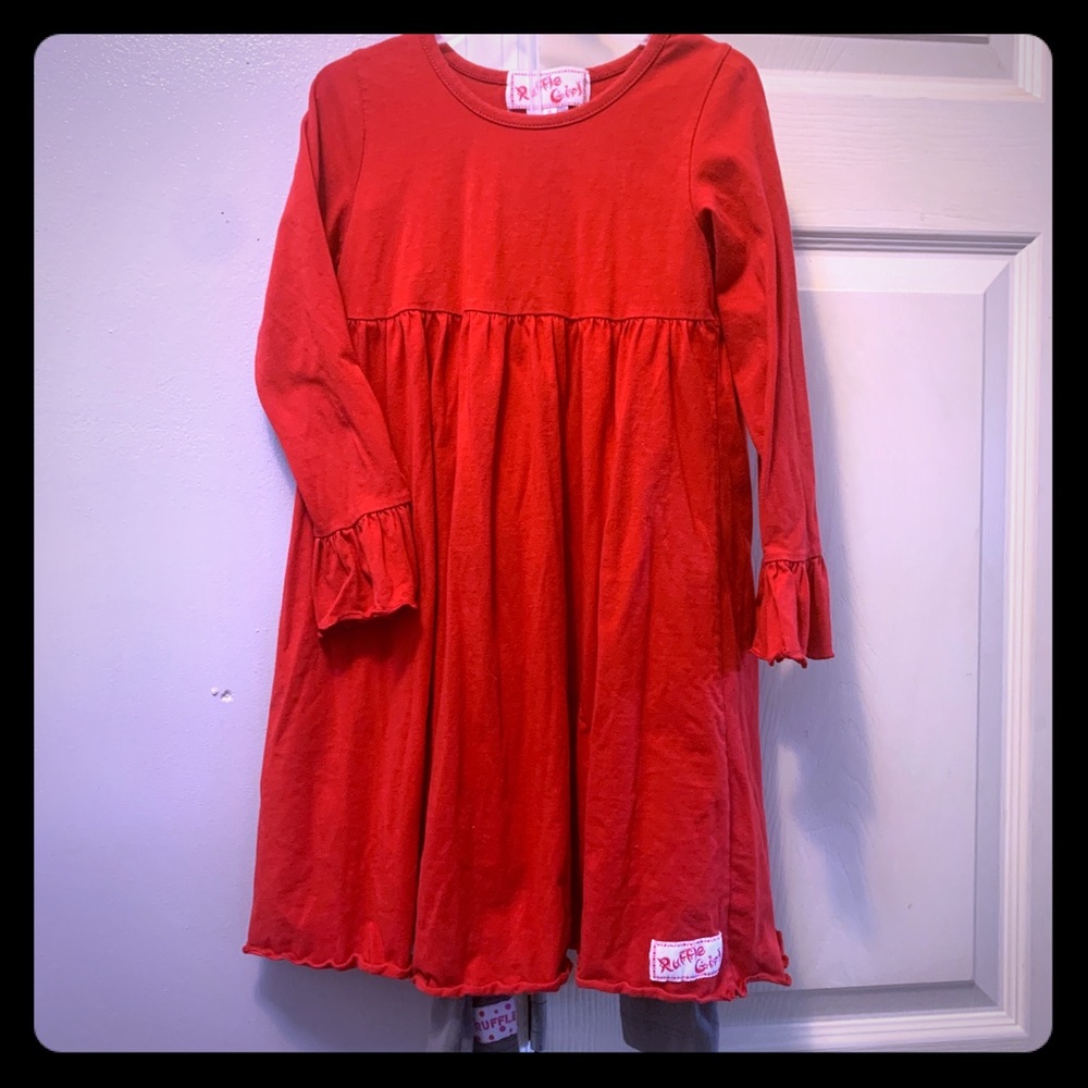 Ruffle Girl Tunic/Legging Set